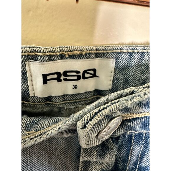 RSQ Medium Wash Denim Maxi Skirt Size 30 New - Picture 6 of 7